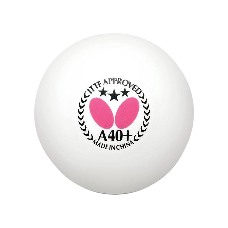 Butterfly A40+ 3-Star Table Tennis Ball White - Smash Nation