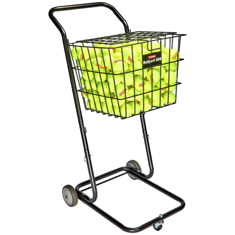 Tourna Ballport 200 Deluxe Dolly Cart-Additional Basket