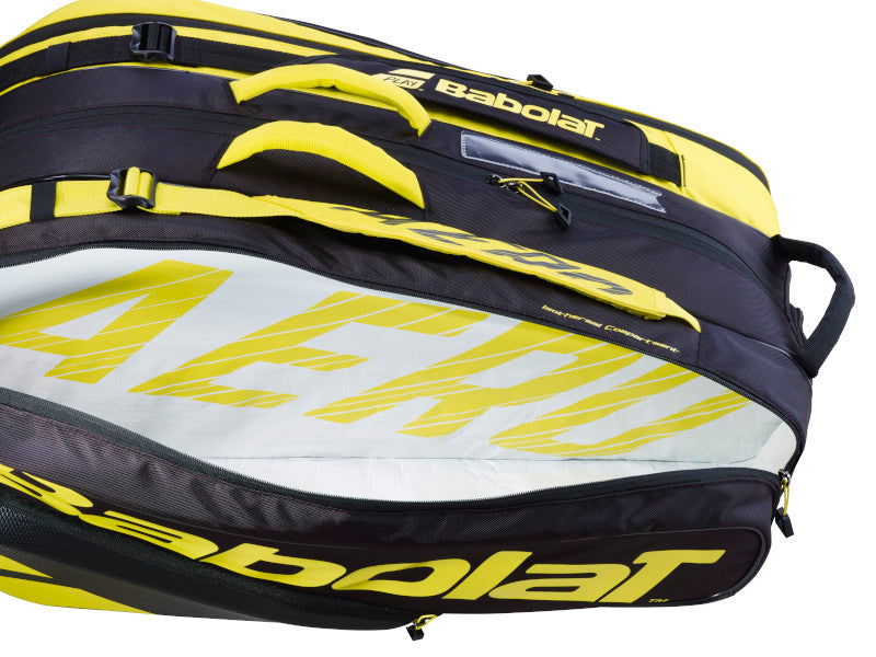 Babolat Pure Aero 12 Pack Bag Yellow Black