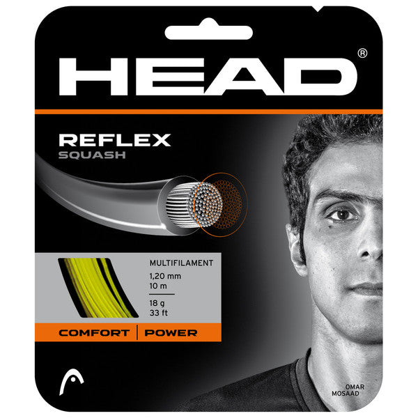 Head Reflex 18 Squash String (Yellow) - Smash Nation