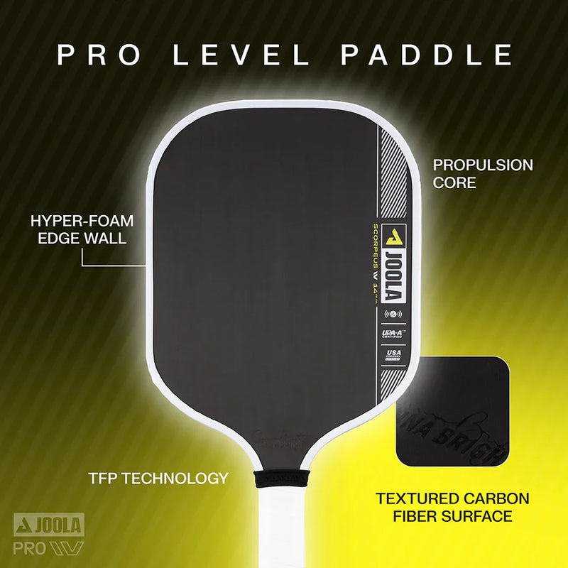 JOOLA Collin Johns Scorpeus Pro IV 16mm pickleball paddle