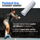 Hesacore Pickleball Grip - 5.25 Inches Long - Regular Feel - White