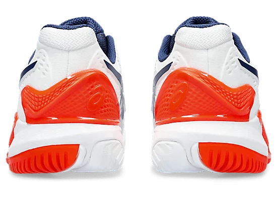 Asics Shoes Asics Men's Gel-Resolution 8 Tennis/Pickleball Shoes (2E) (White/Mako Blue)
