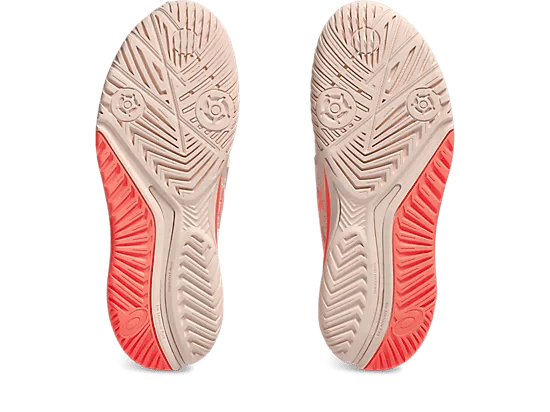 Asics Shoes Asics Women's Resolution 9 Tennis/Pickleball Shoes (Pearl Pink/Sun Coral)