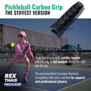 Pickleball Carbon Grip - 5.25 Inches Long - Stiff Feel - Charcoal