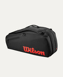 Wilson Clash V3 6PK Racket Bag Black/Infrared