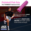 Hesacore Pickleball Grip - 5.25 Inches Long - Regular Feel - Pink