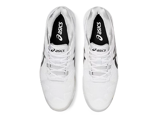 Asics Men's Gel-Resolution 8 Tennis Shoes (White/Black)