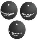 Head Start White Dot Squash Balls Tube of 3 - Smash Nation