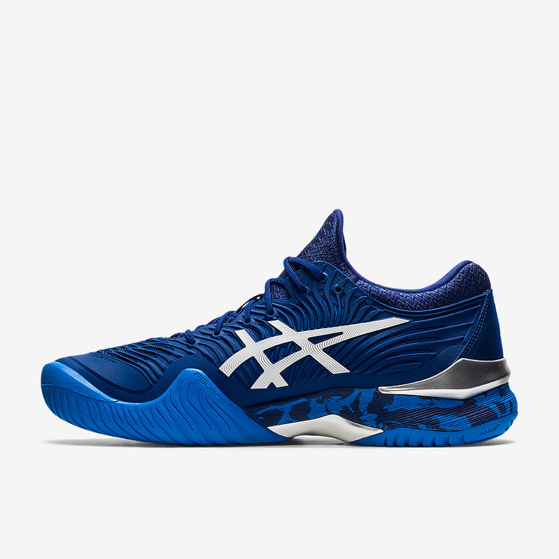 ASICS Court FF Novak Men s Tennis Pickleball Shoe Blue Print White