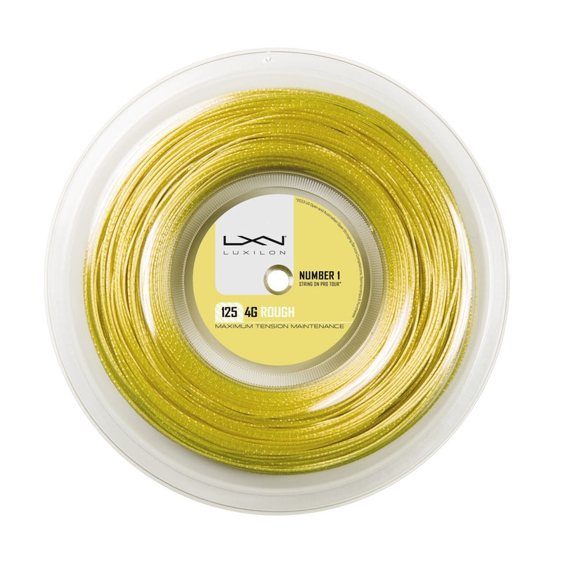 Wilson Luxilon 4G 125 Rough Tennis String Reel (For one racket only)