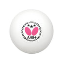 Butterfly A40+ 3-Star Table Tennis Ball White - Smash Nation