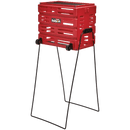 Tourna Ballport Deluxe Tennis Ball Hopper With Wheels 80 Balls