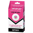 Butterfly A40+ 3-Star Table Tennis Ball White - Smash Nation