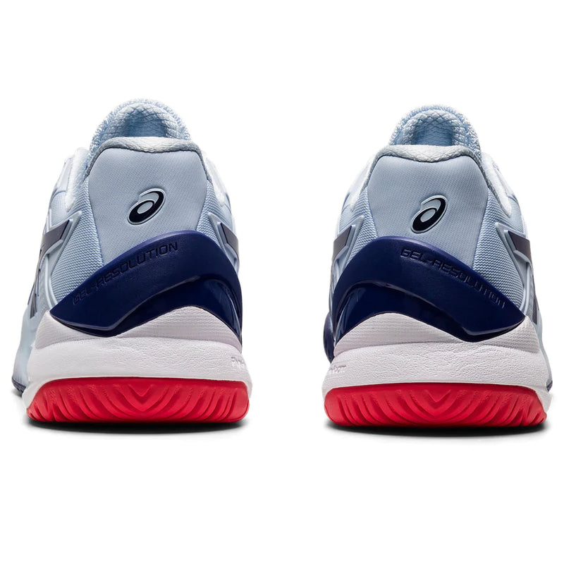 Asics Gel Resolution 8 Women s Tennis Shoe Soft Sky Dive Blue