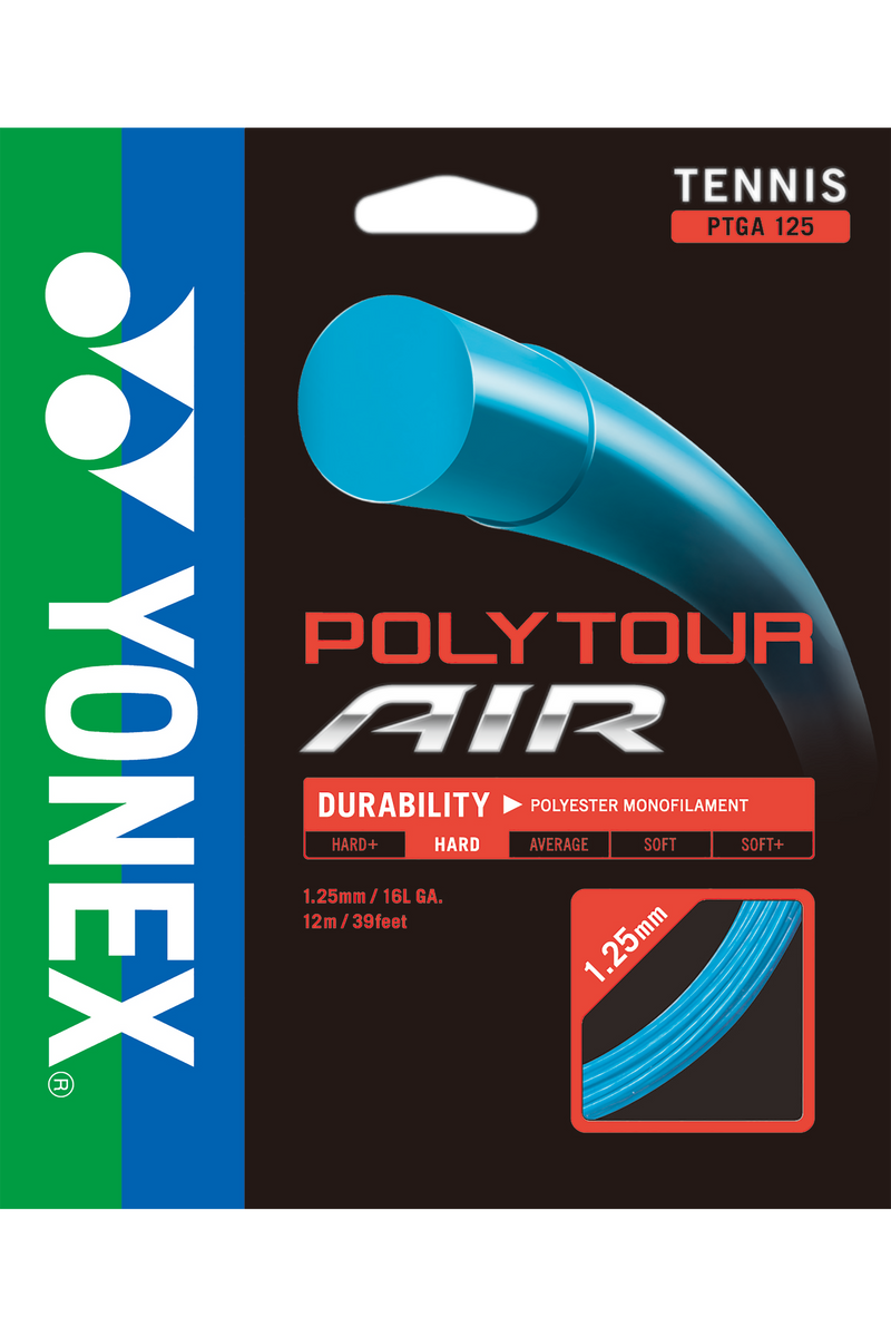 Yonex Poly Tour Air 16L 125 Tennis String (Blue)