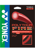 Yonex PolyTour Fire 1.30mm/16 Tennis String (Red)