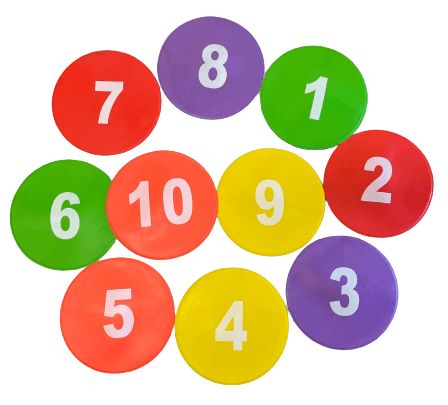 Top Rally Court Accessories 10 Pcs Court Targets With Number