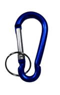 Top Rally Others Blue Aluminum Snap Hook Carabiner Clips Keychain