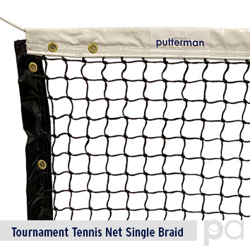 Putterman Tournament Tennis Net – Single Braid