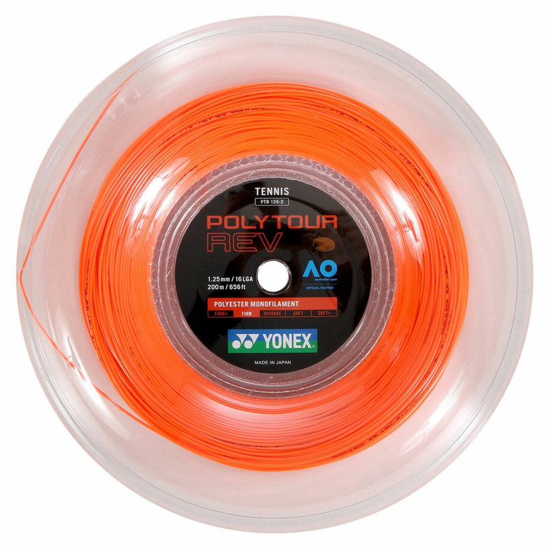 Yonex PolyTour REV 1.25mm/16L Tennis String (For one racket)