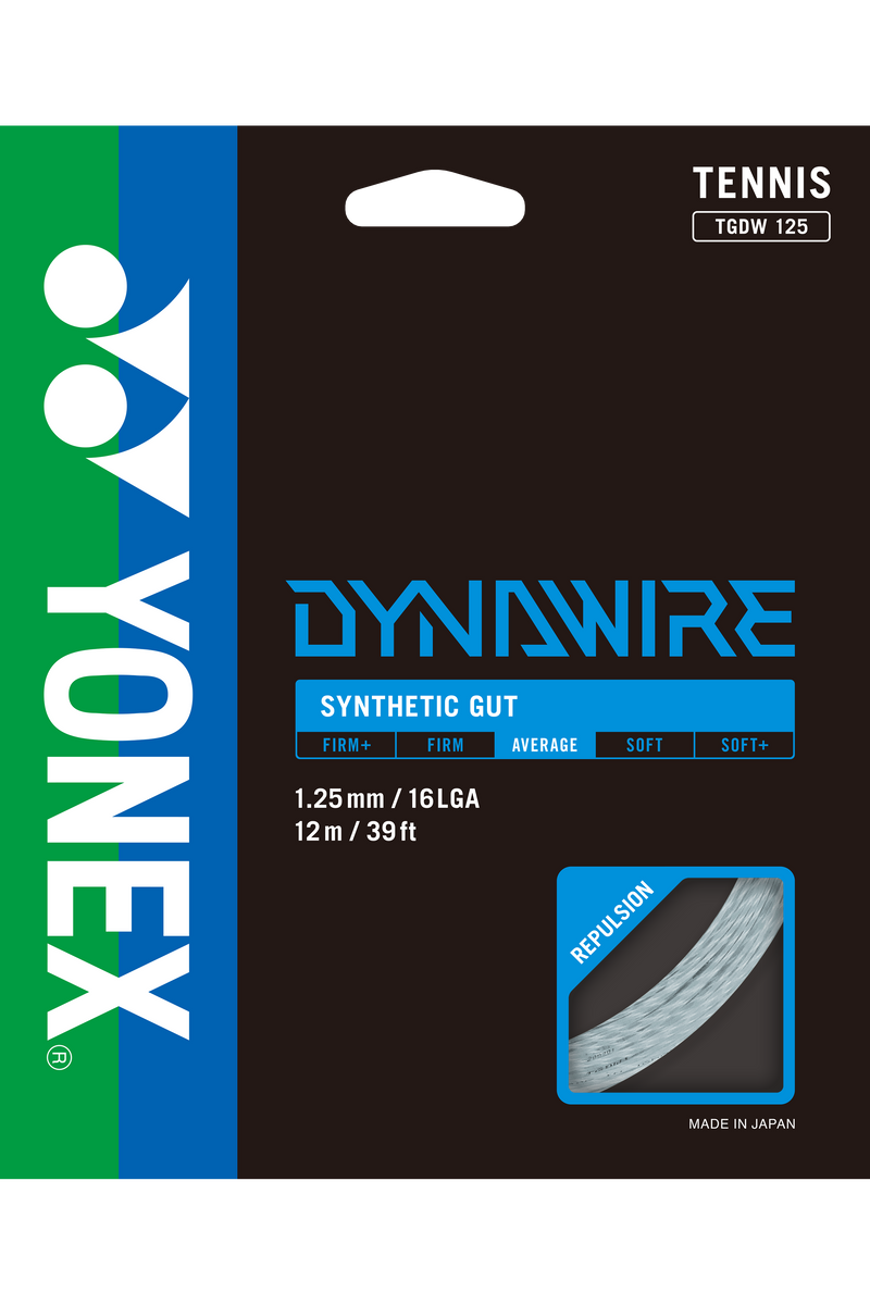Yonex Dynawire 1.25mm/16L Tennis String (White/Silver)